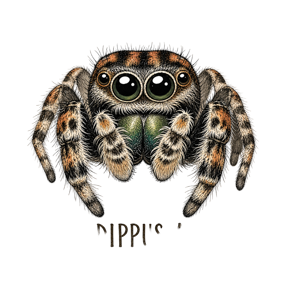 Jumping Spider Close-up Art
