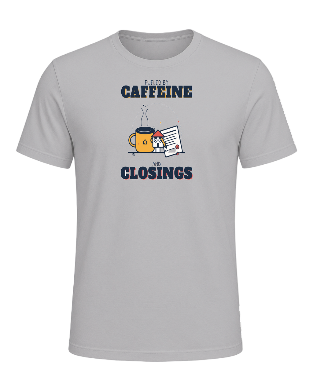 FUELED BY CAFFEINE AND CLOSINGS — Athletic Heather