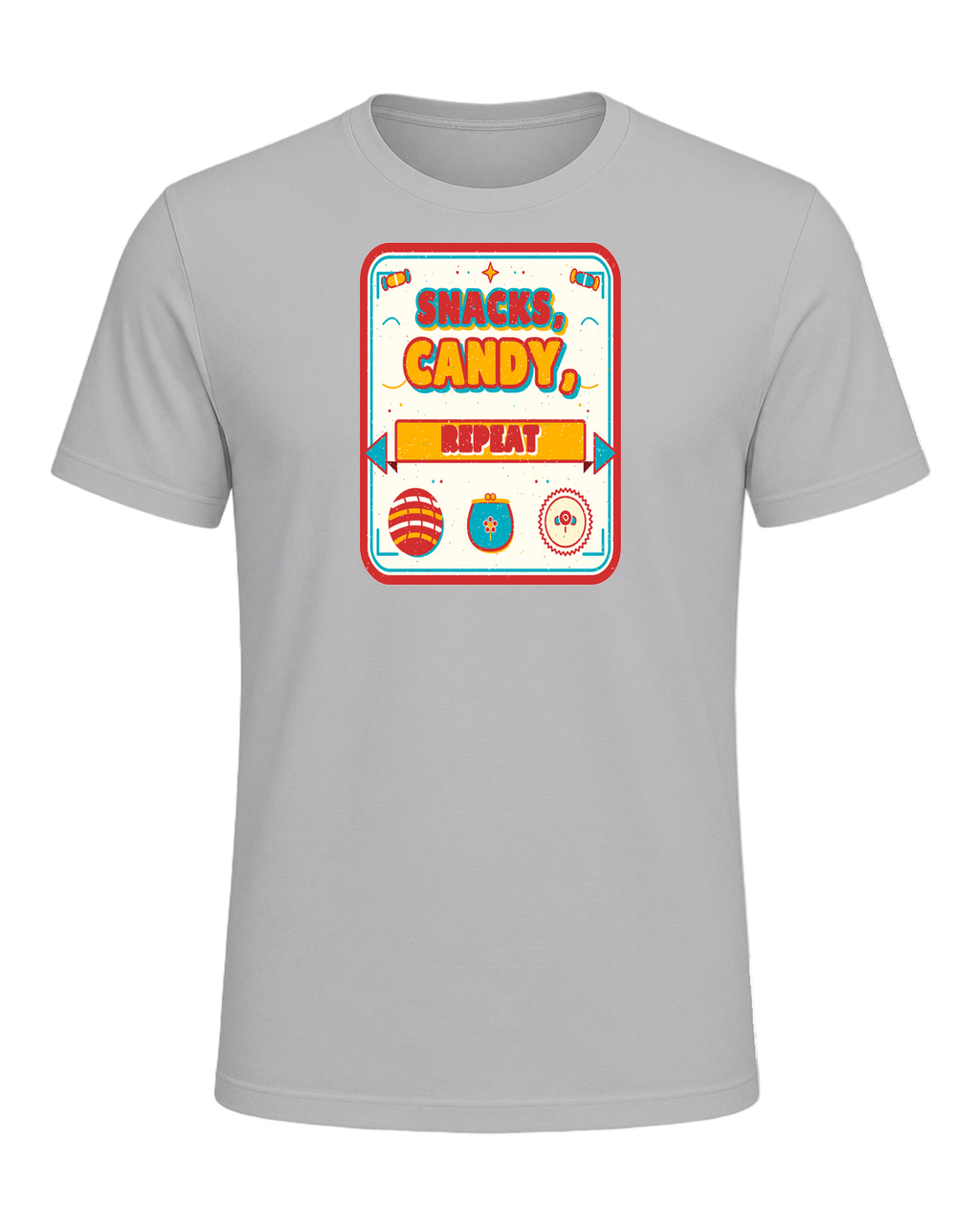 Snacks, candy, repeat — Athletic Heather