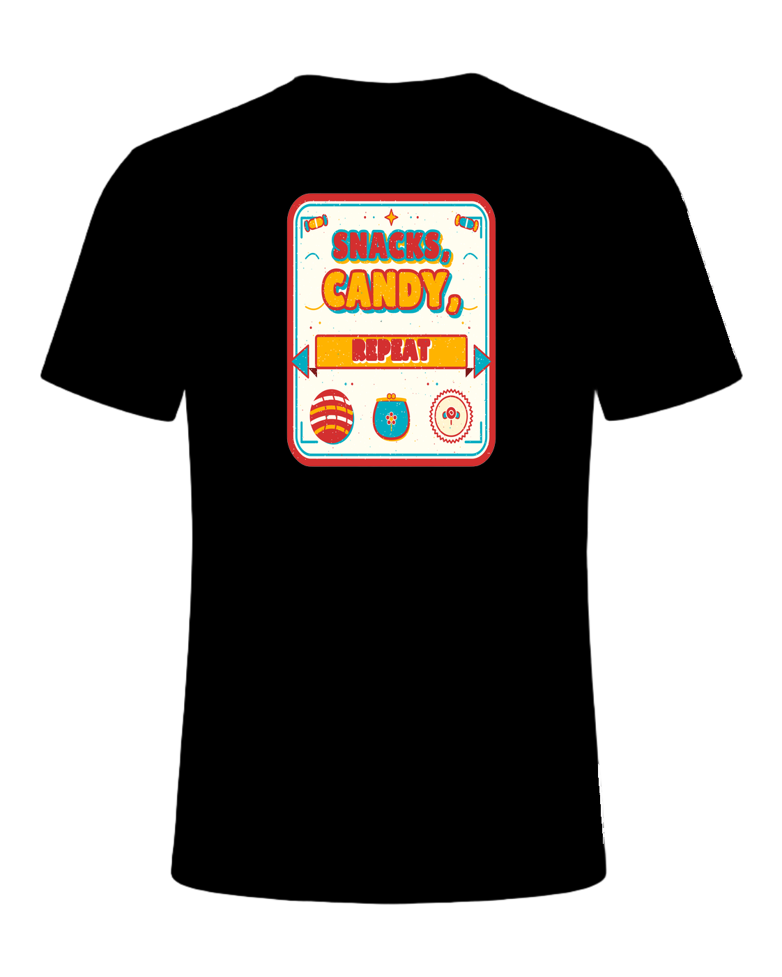 Snacks, candy, repeat — Black