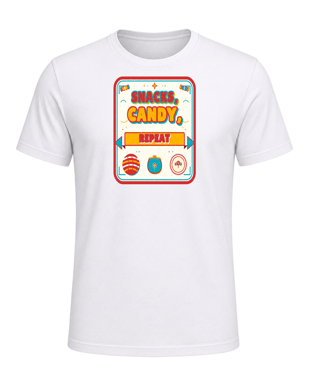 Snacks, candy, repeat — White