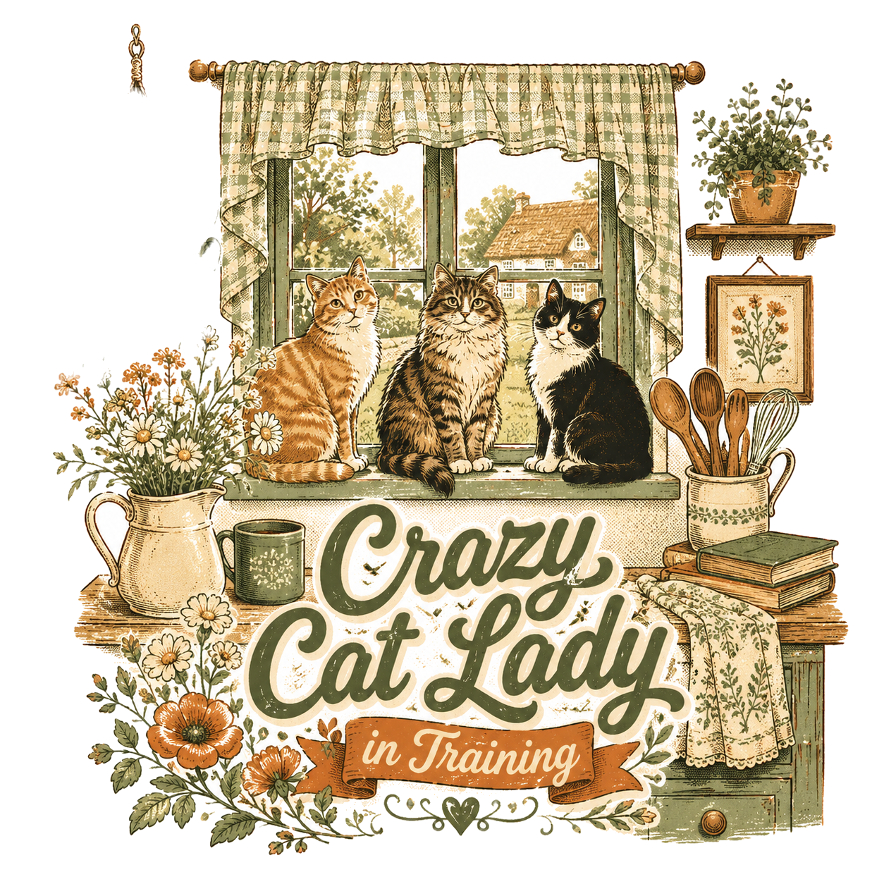 Cat Lady Cottagecore
