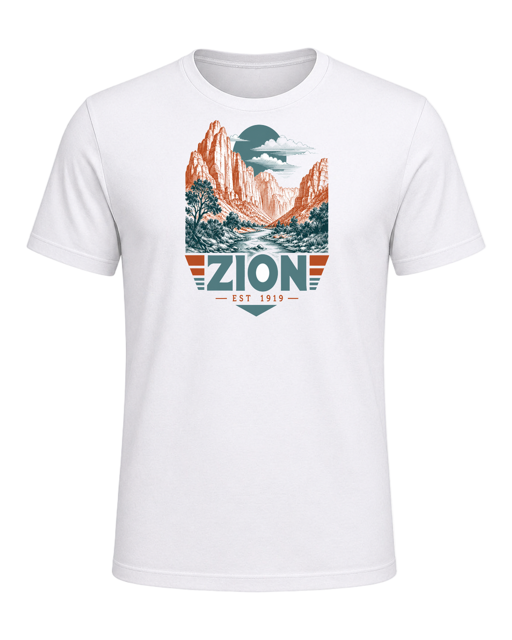 National Park Specific (WPA Style) — White