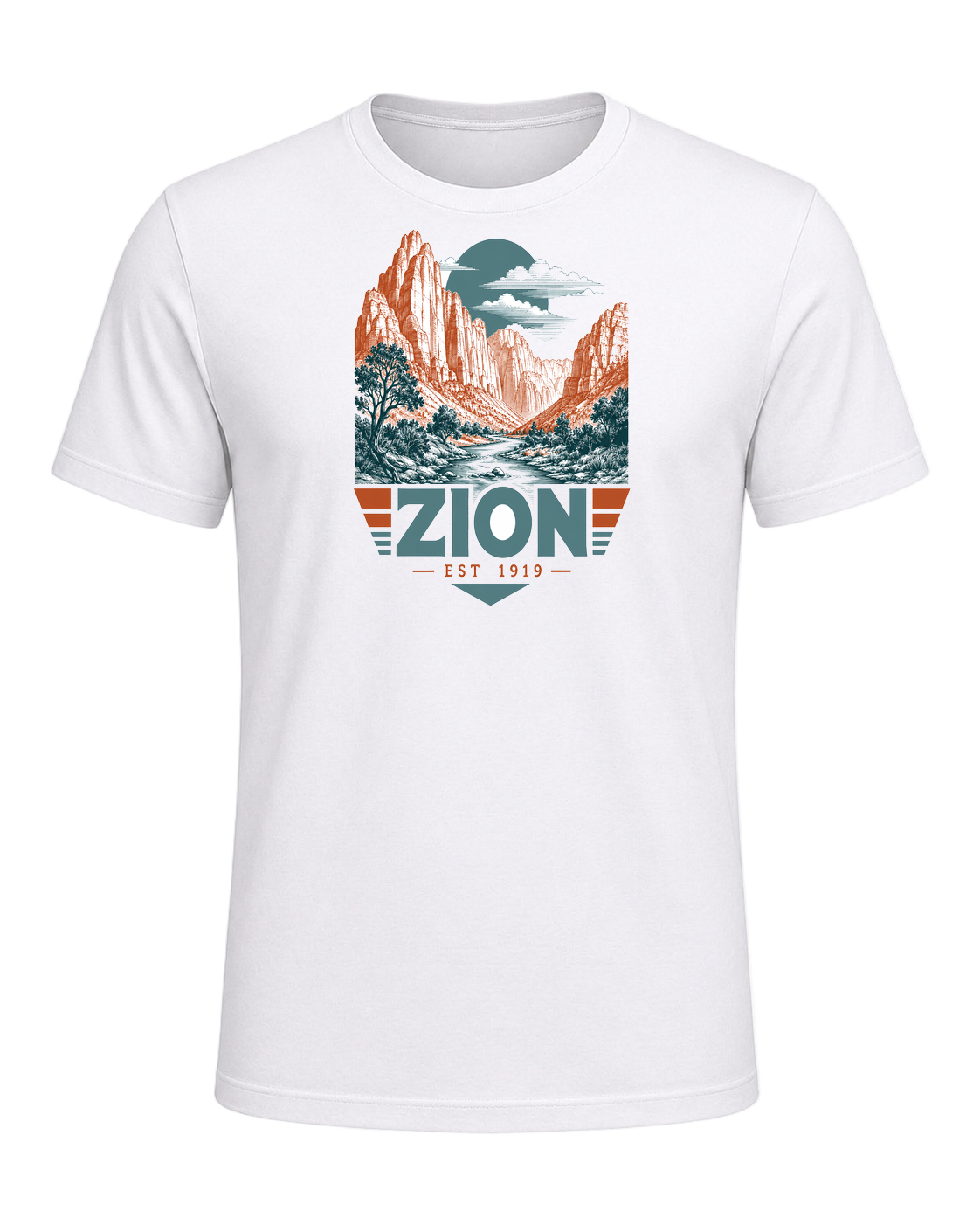 National Park Specific (WPA Style) — White