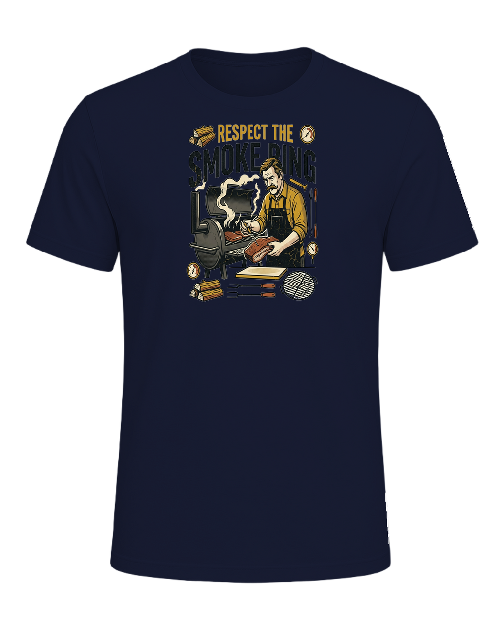 RESPECT THE SMOKE RING — Navy