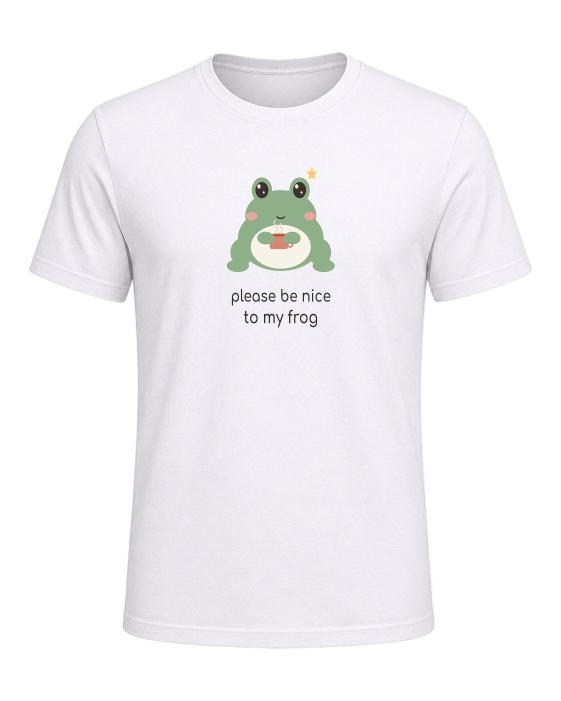 Please Be Nice To My Frog — White