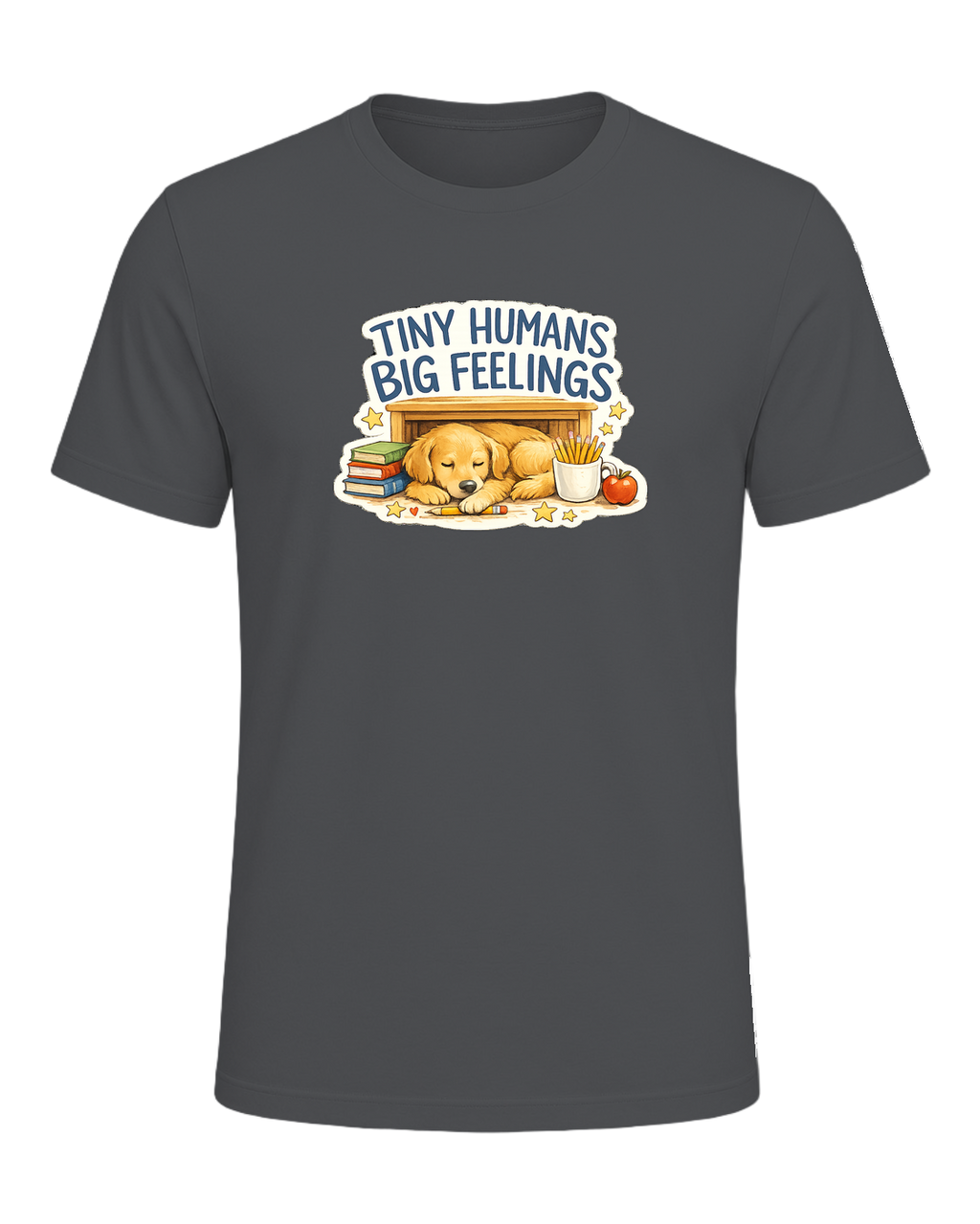 Tiny Humans Big Feelings Tee — Asphalt