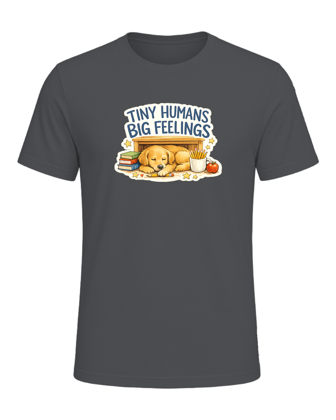 Tiny Humans Big Feelings Tee — Asphalt