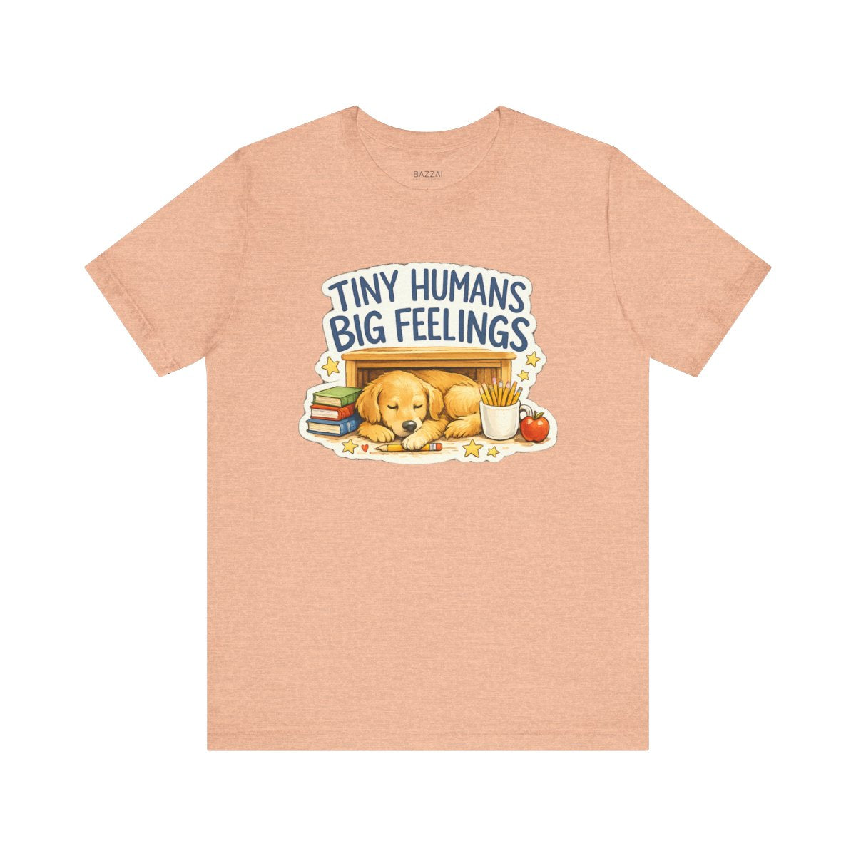 Elementary Teacher T-Shirt — Tiny Humans Big Feelings — t-shirt design by June