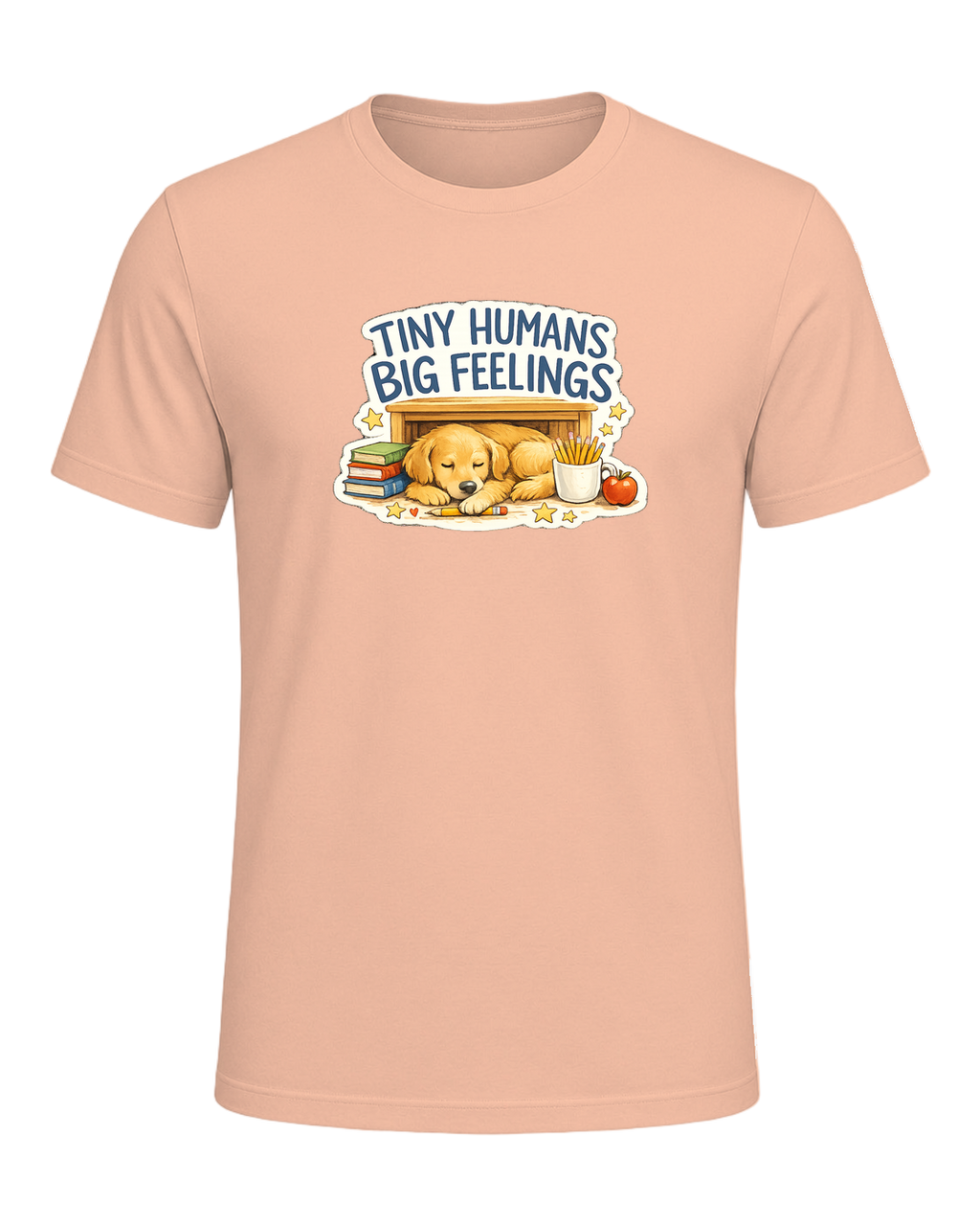 Tiny Humans Big Feelings Tee — Heather Peach