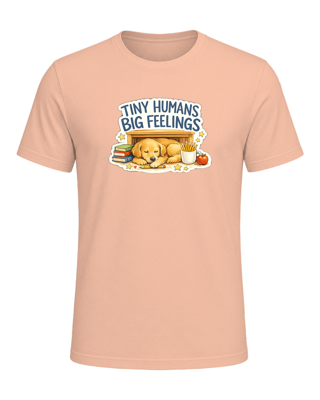 Tiny Humans Big Feelings Tee — Heather Peach