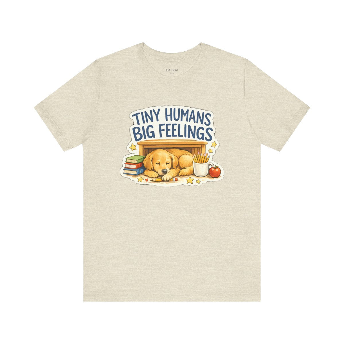 Elementary Teacher T-Shirt — Tiny Humans Big Feelings — t-shirt design by June