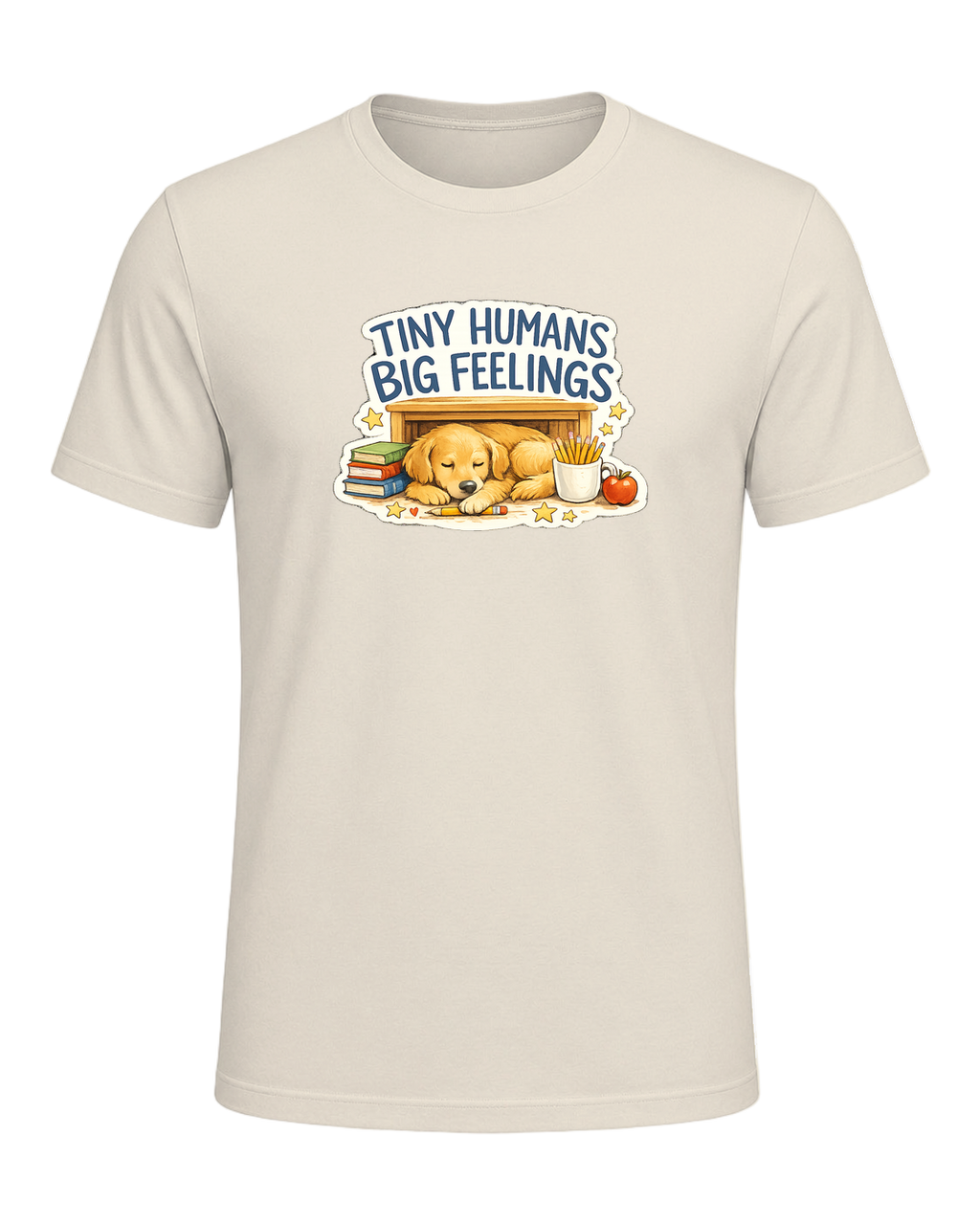 Tiny Humans Big Feelings Tee — Heather Prism Natural