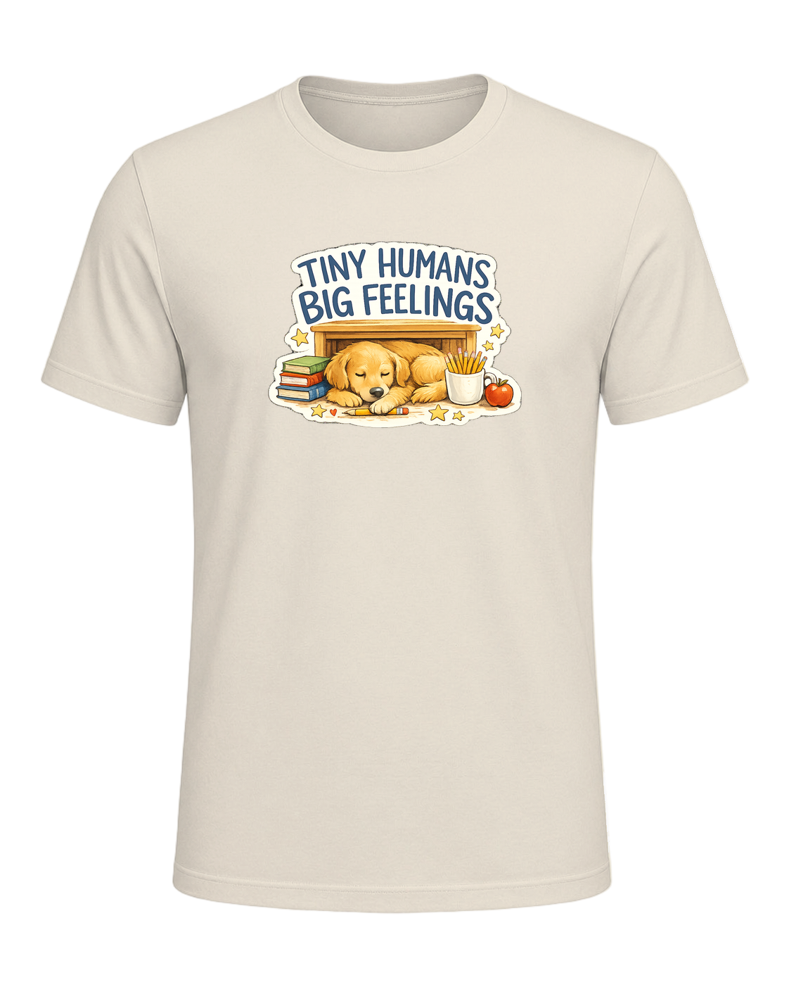 Tiny Humans Big Feelings Tee — Heather Prism Natural
