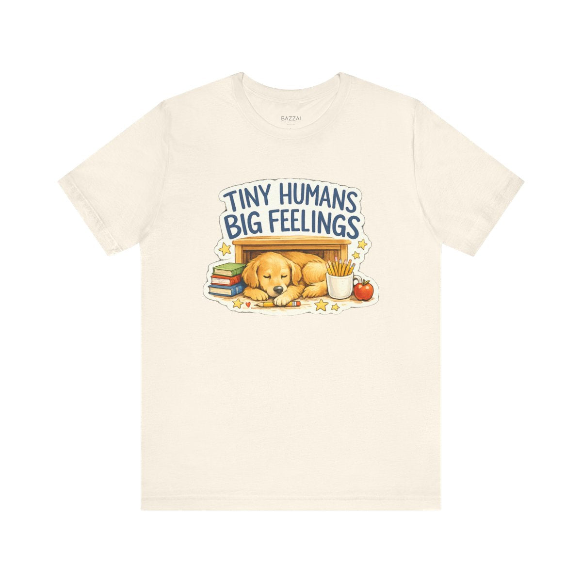 Elementary Teacher T-Shirt — Tiny Humans Big Feelings — t-shirt design by June