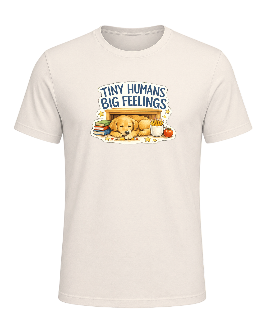 Tiny Humans Big Feelings Tee — Natural