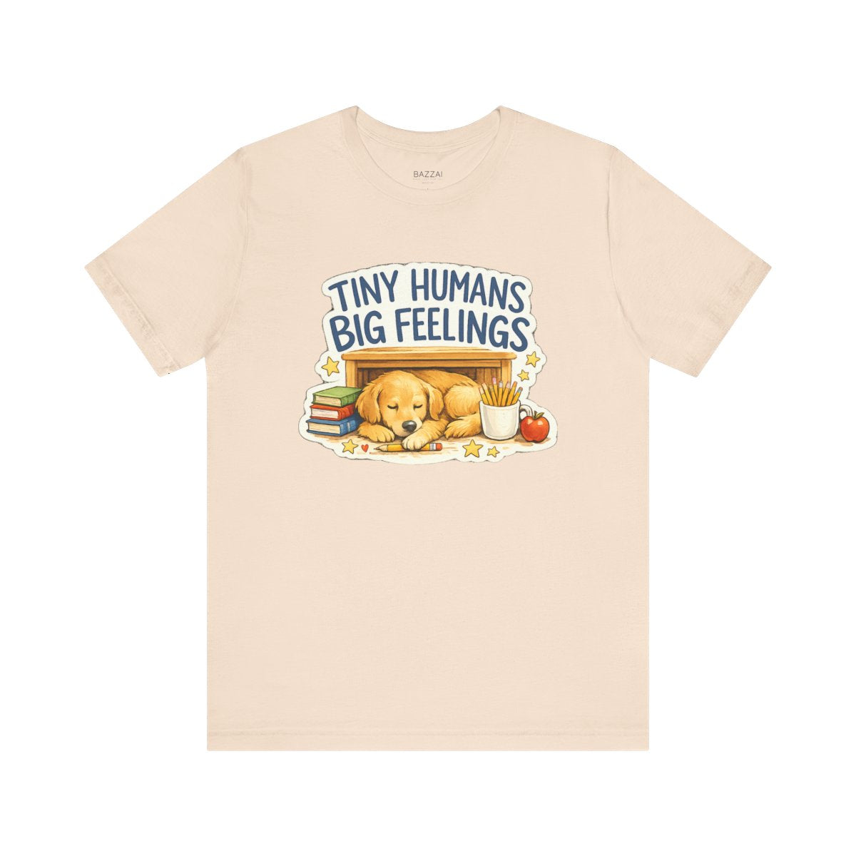 Elementary Teacher T-Shirt — Tiny Humans Big Feelings — t-shirt design by June