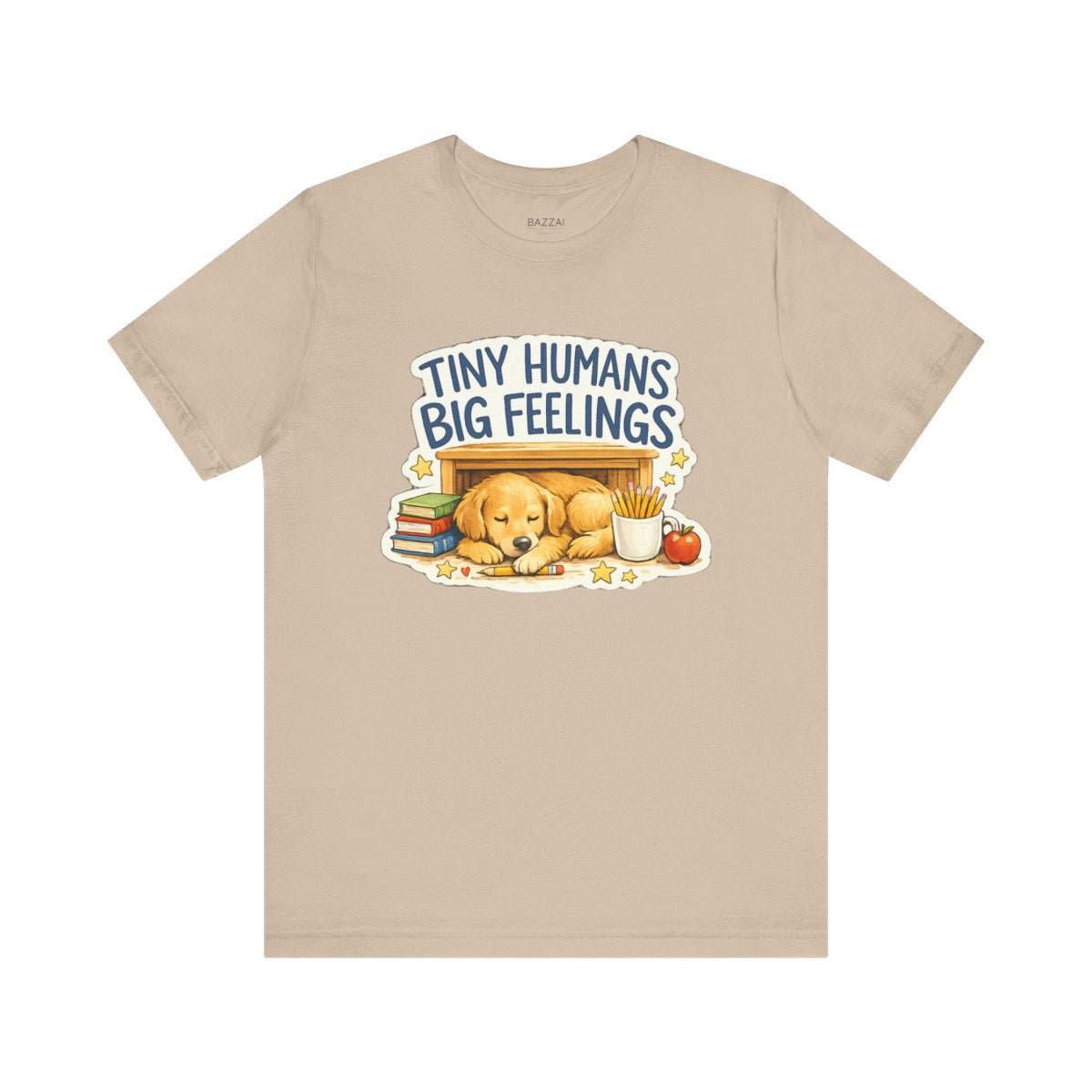 Elementary Teacher T-Shirt — Tiny Humans Big Feelings — t-shirt design by June