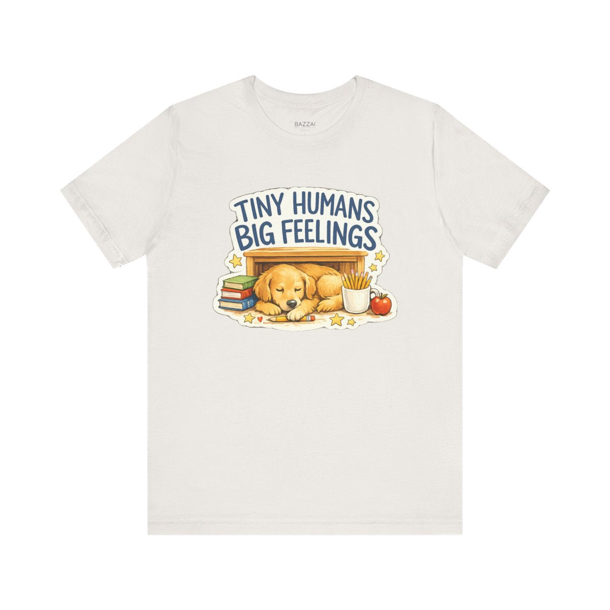 Elementary Teacher T-Shirt — Tiny Humans Big Feelings — t-shirt design by June