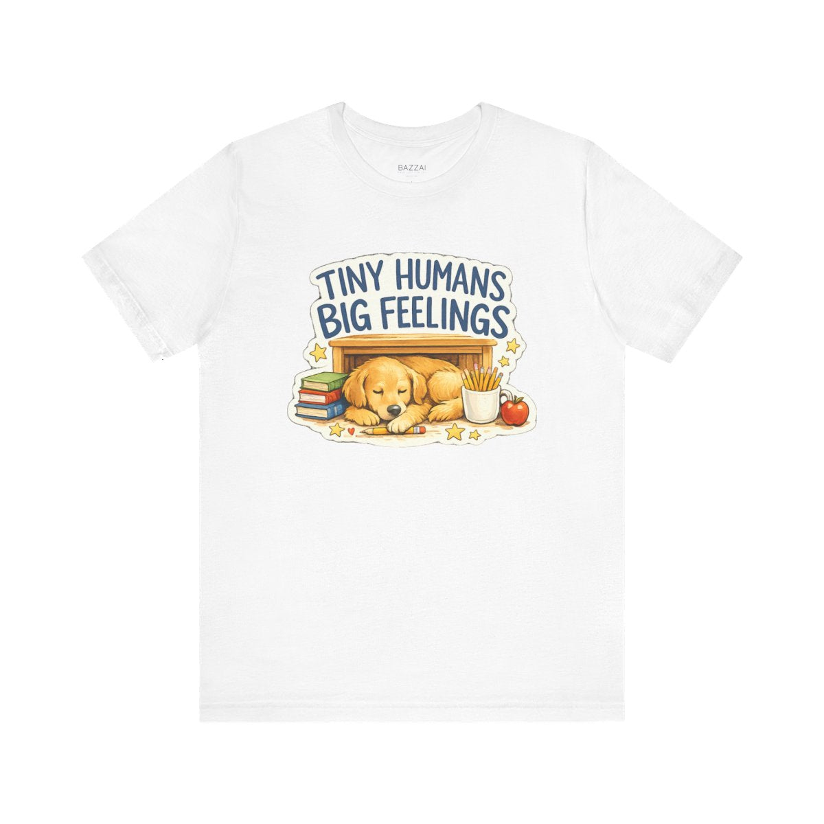 Elementary Teacher T-Shirt — Tiny Humans Big Feelings — t-shirt design by June