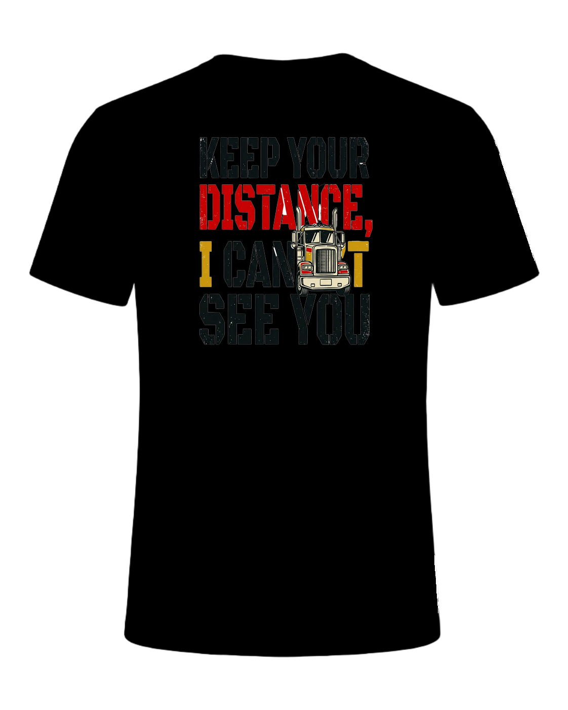 Keep your distance, I can't see you — Black