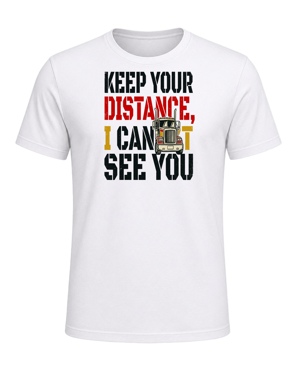 Keep your distance, I can't see you — White