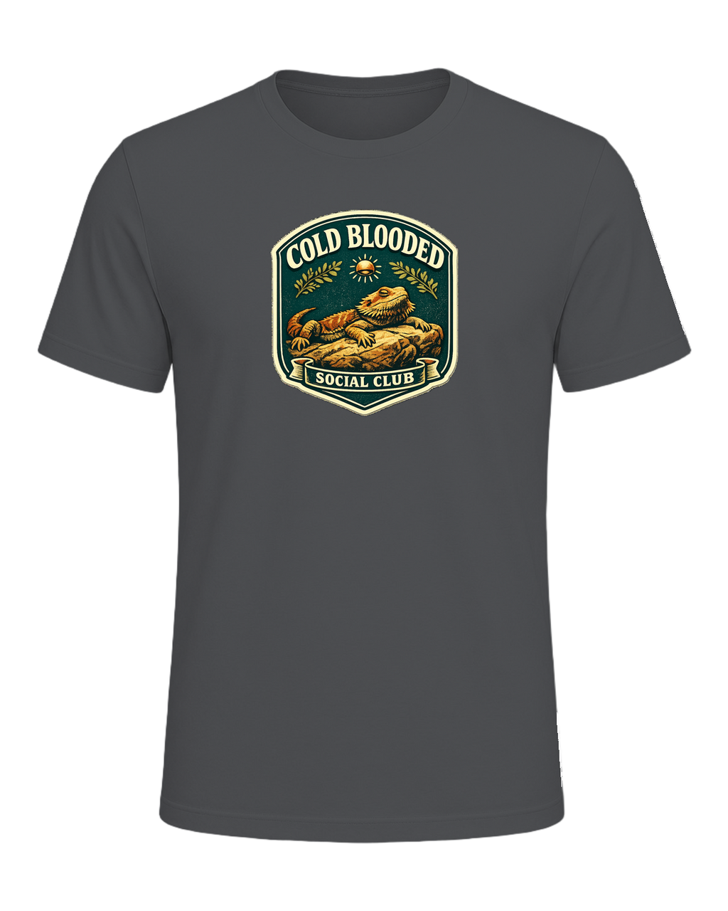 Cold Blooded Social Club Tee — Asphalt