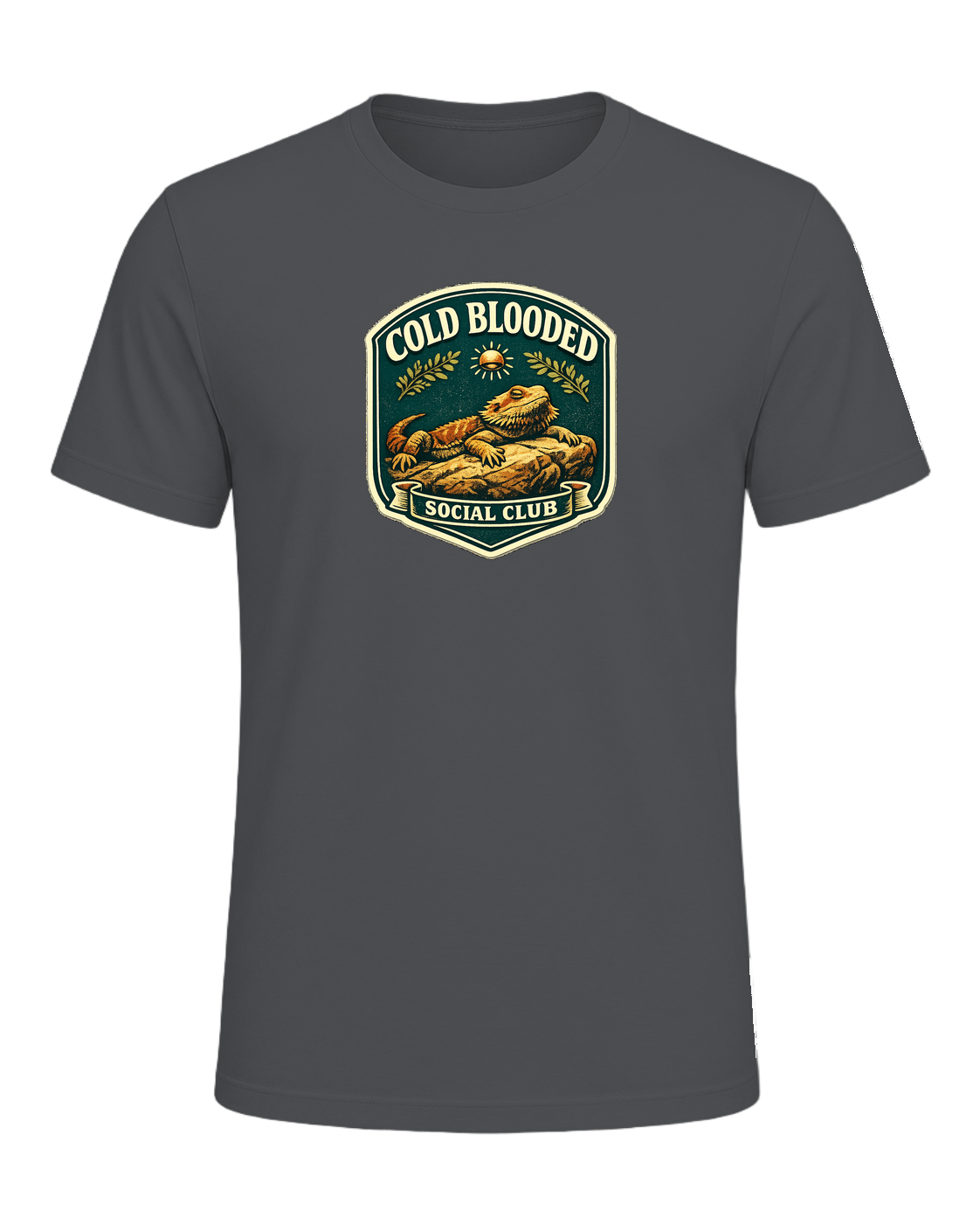 Cold Blooded Social Club Tee — Asphalt