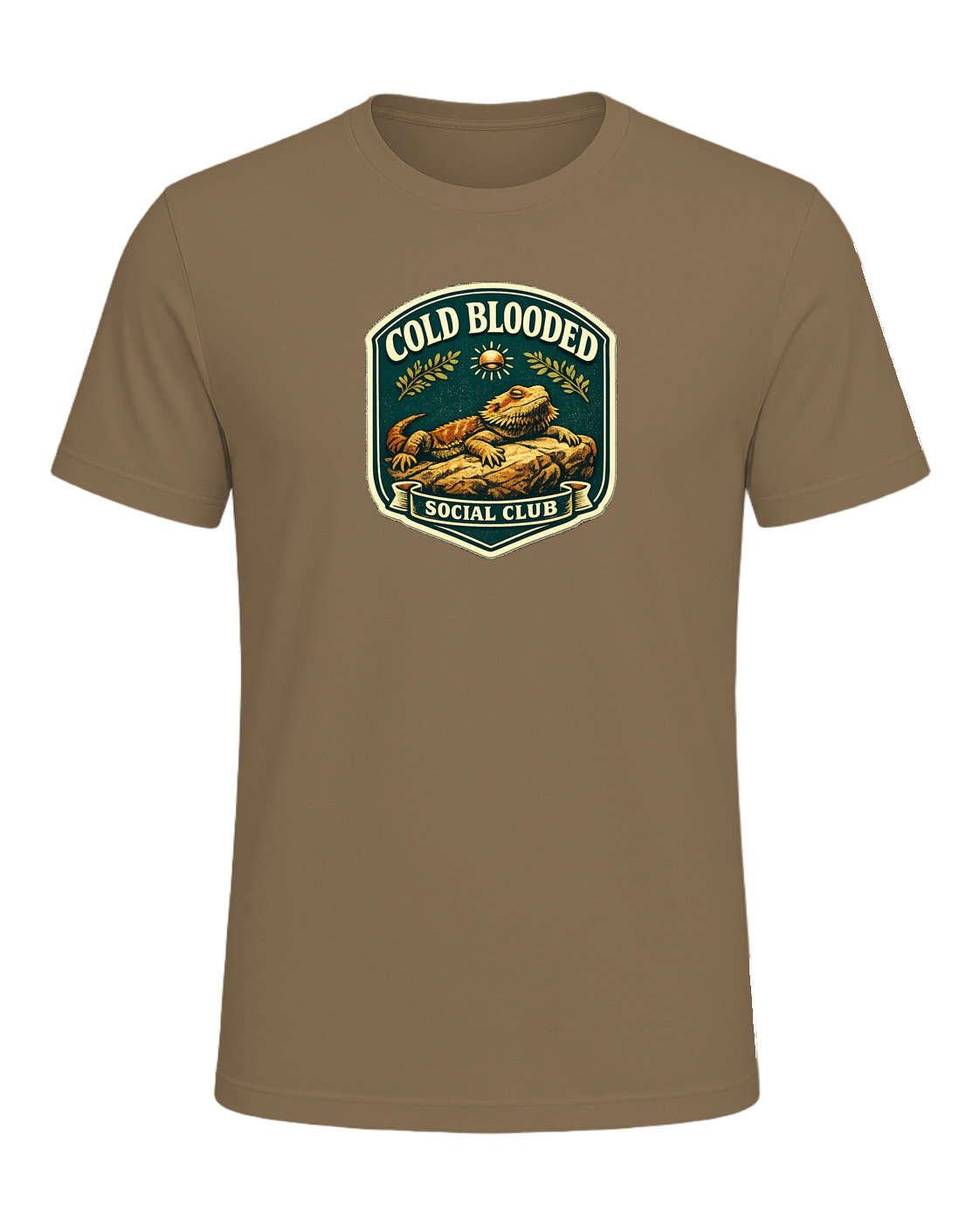 Cold Blooded Social Club Tee — Heather Olive