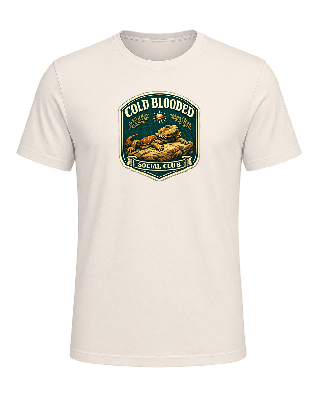 Cold Blooded Social Club Tee — Natural