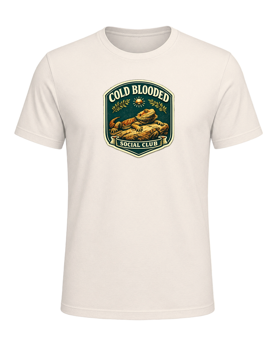 Cold Blooded Social Club Tee — Natural