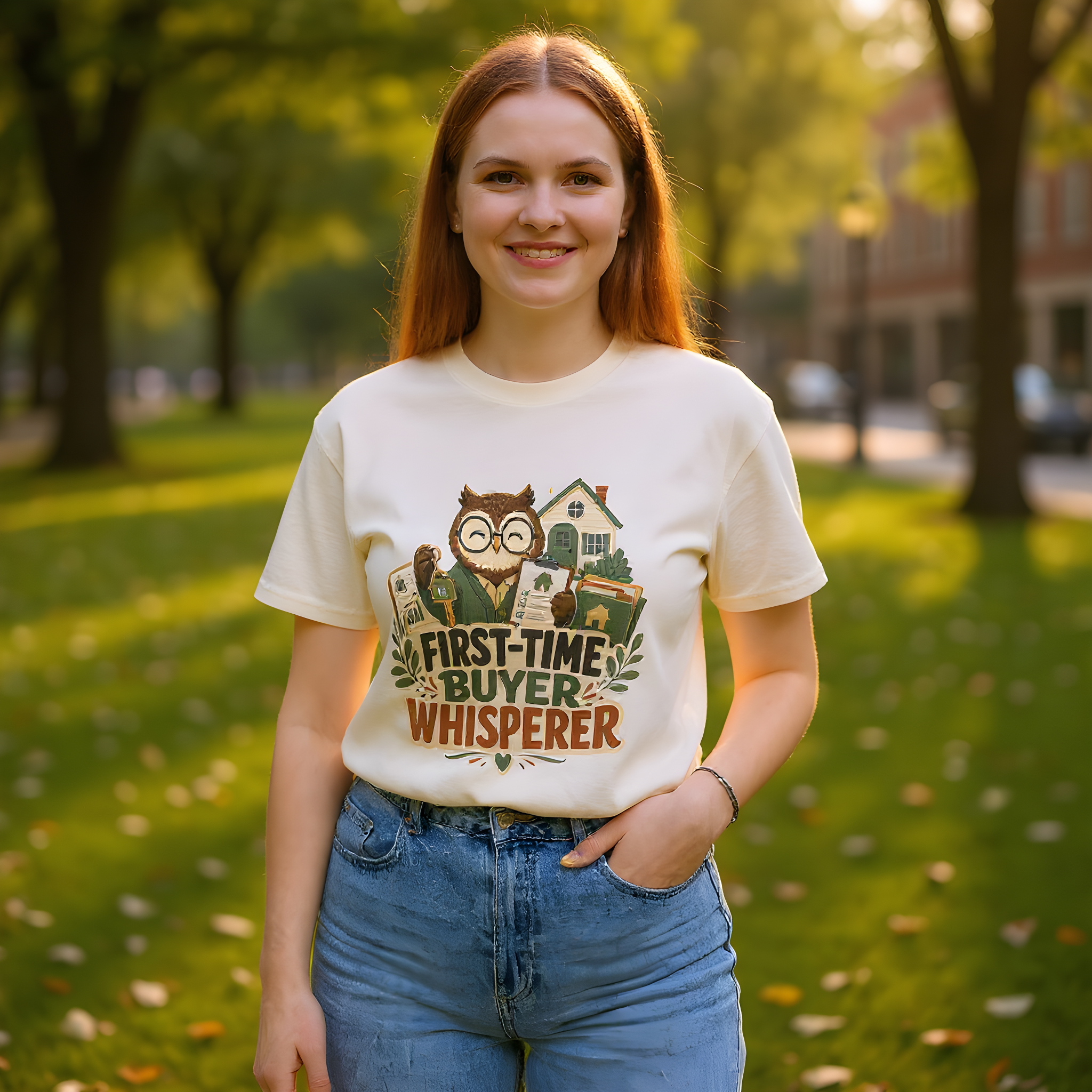Mortgage Loan Officer T-Shirt — First-Time Buyer Whisperer — mortgage t-shirt design