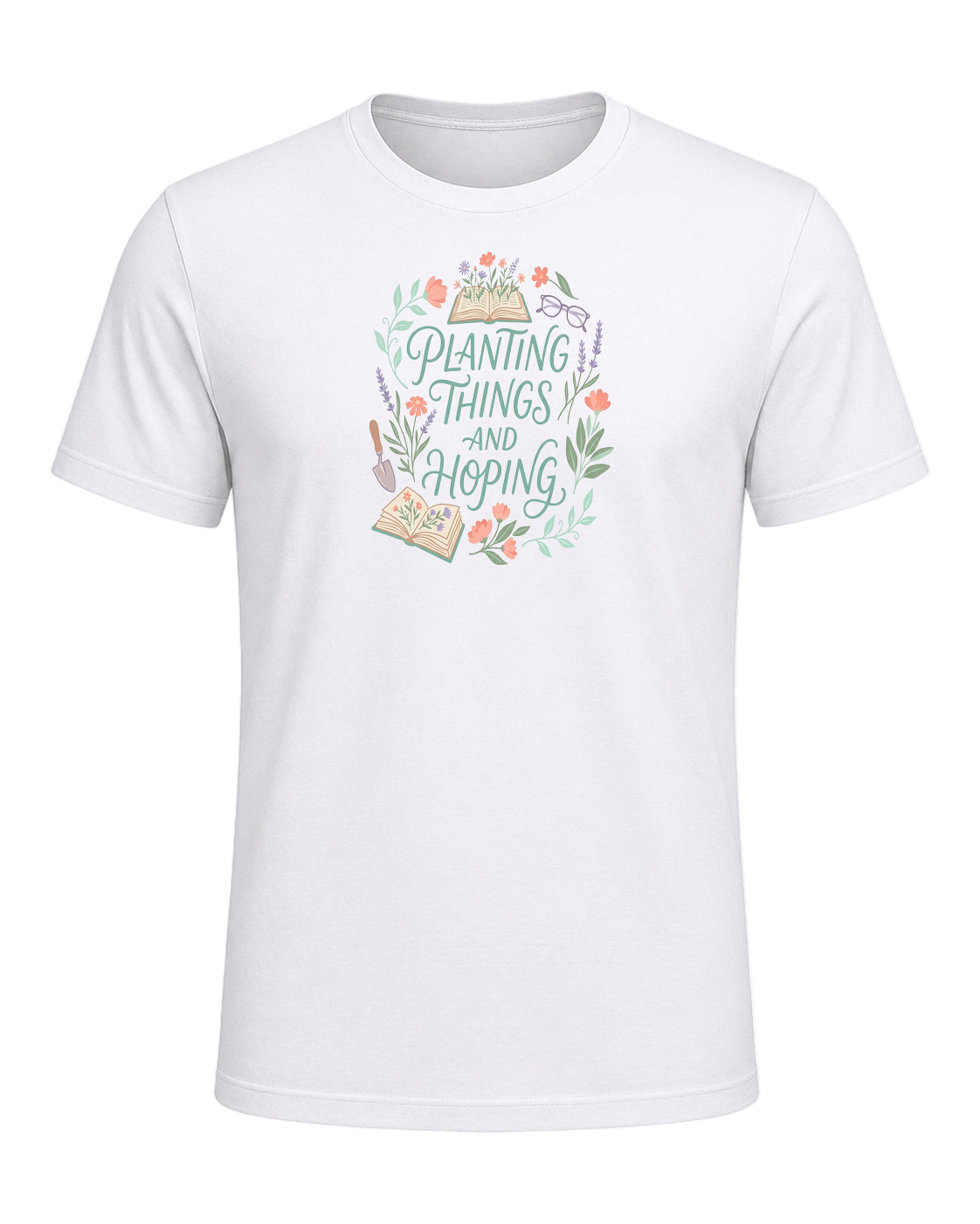 PLANTING THINGS AND HOPING — White