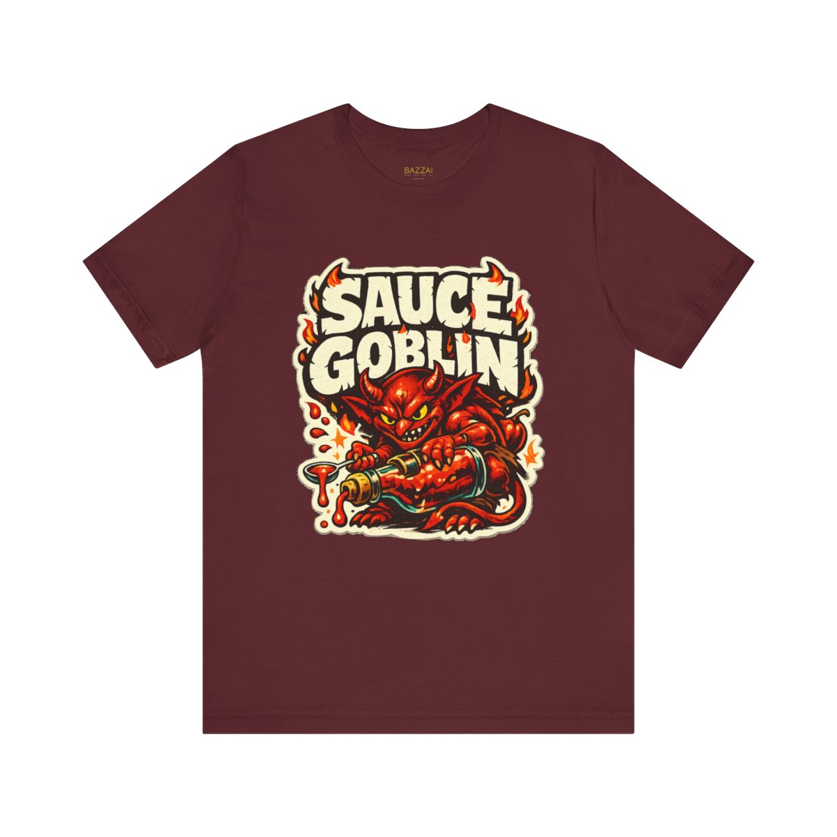 Hot Sauce Humor T-Shirt — Sauce Goblin — t-shirt design by Sol