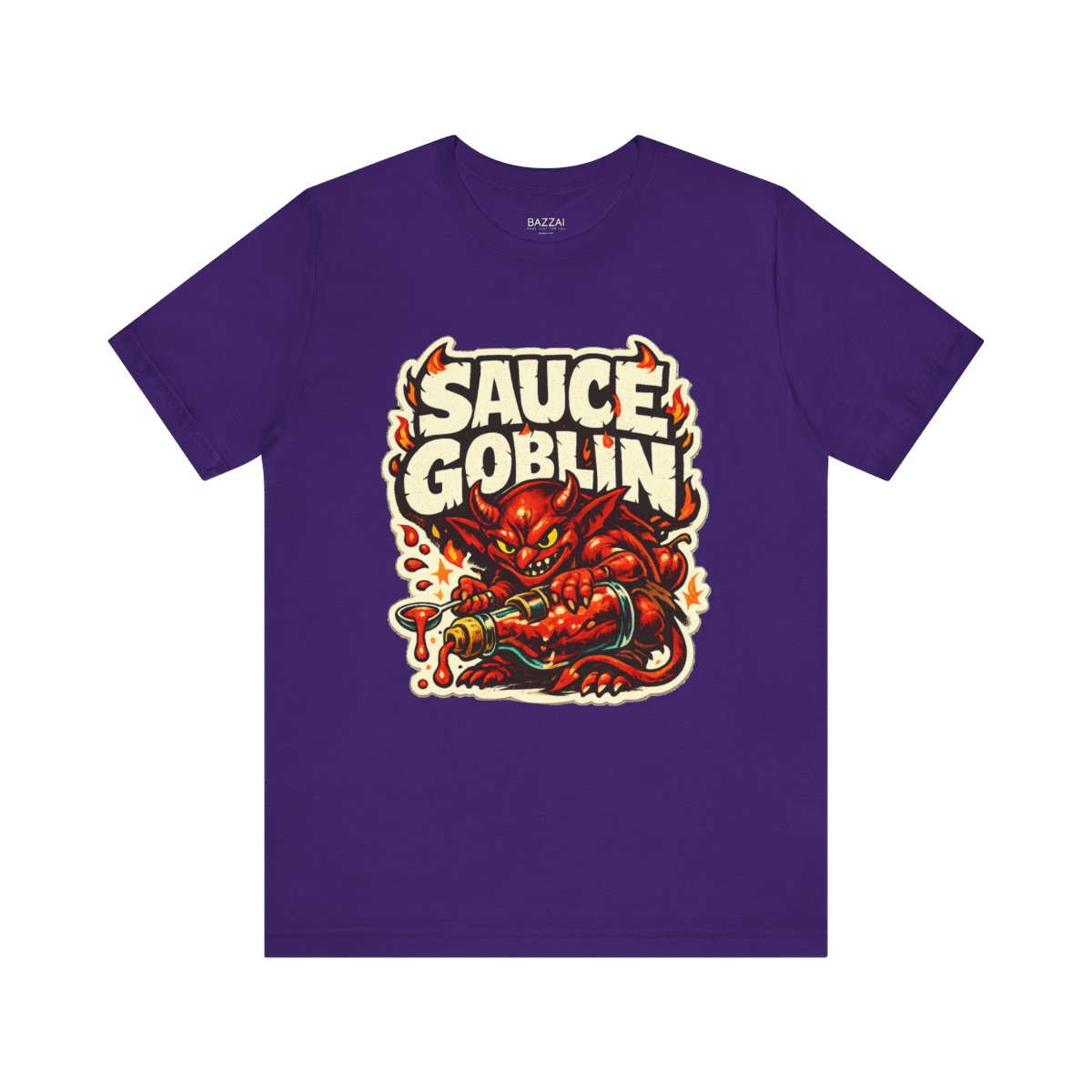 Hot Sauce Humor T-Shirt — Sauce Goblin — t-shirt design by Sol
