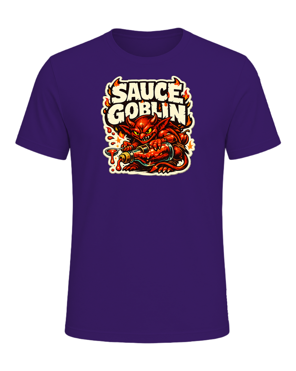 Sauce Goblin Tee — Team Purple