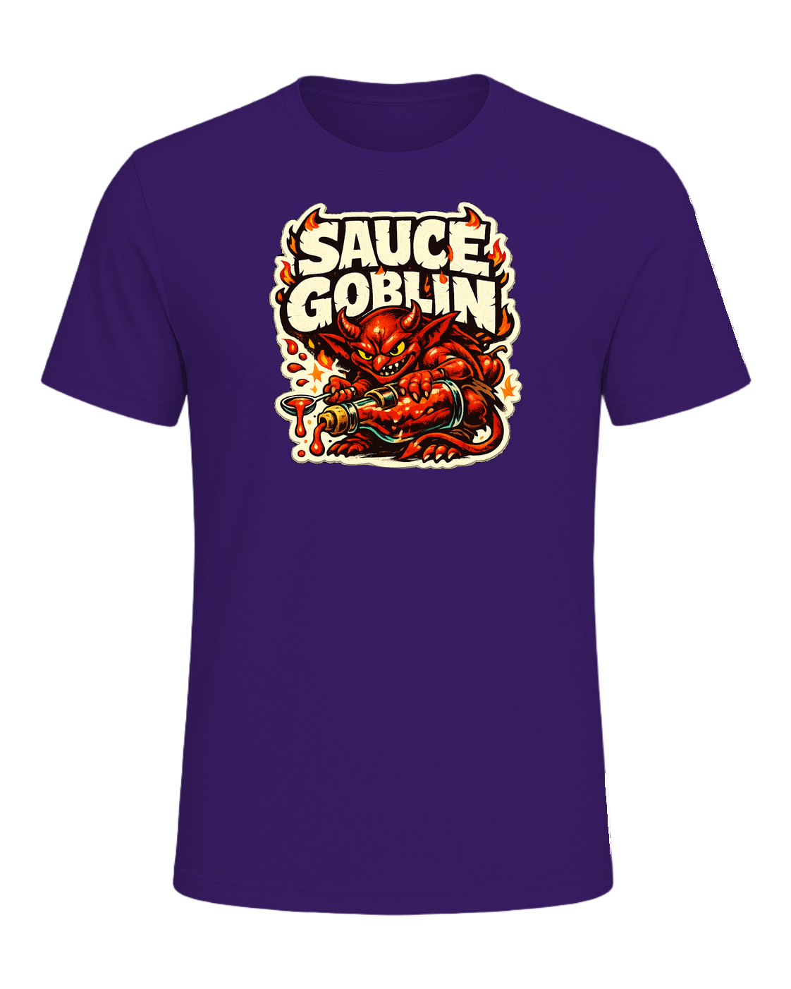 Sauce Goblin Tee — Team Purple