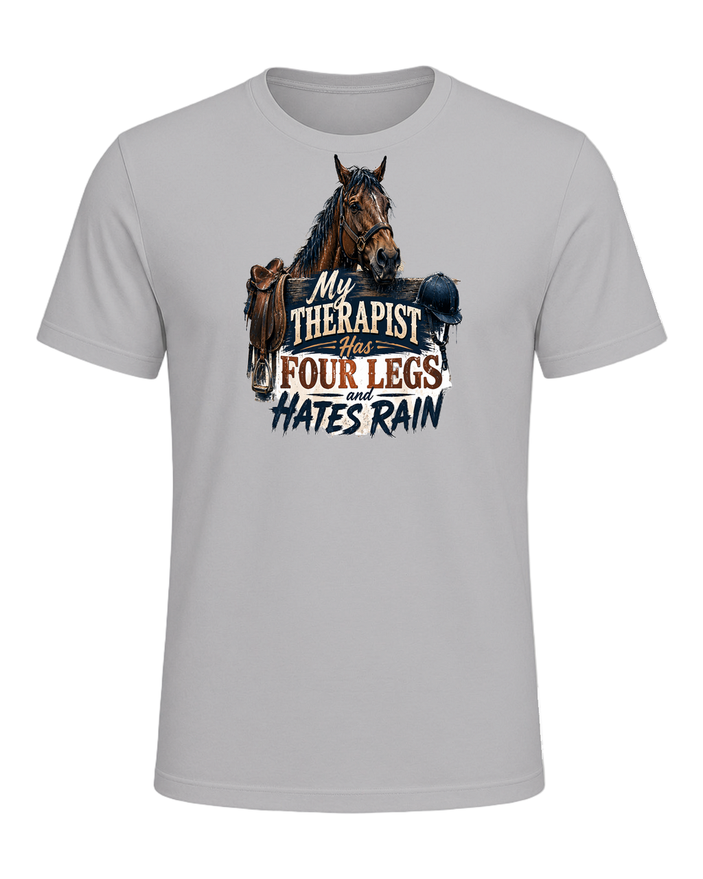 My Therapist Has Four Legs and Hates Rain — Athletic Heather
