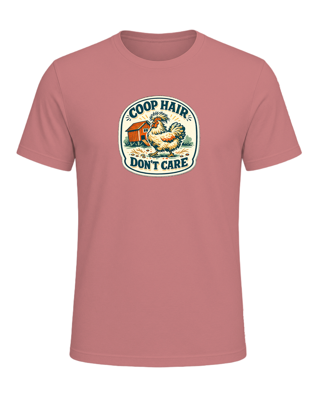 Coop Hair, Don’t Care Tee — Heather Mauve