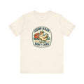 Chicken Mom T-Shirt — Coop Hair, Don’t Care — backyard chicken t-shirt design by June