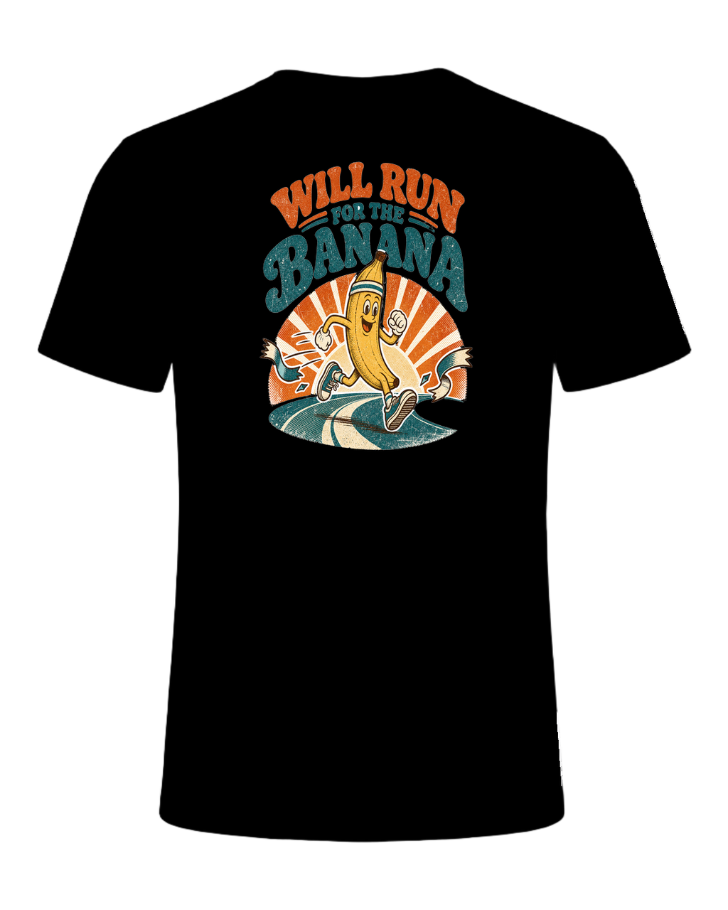 WILL RUN FOR THE BANANA — Black