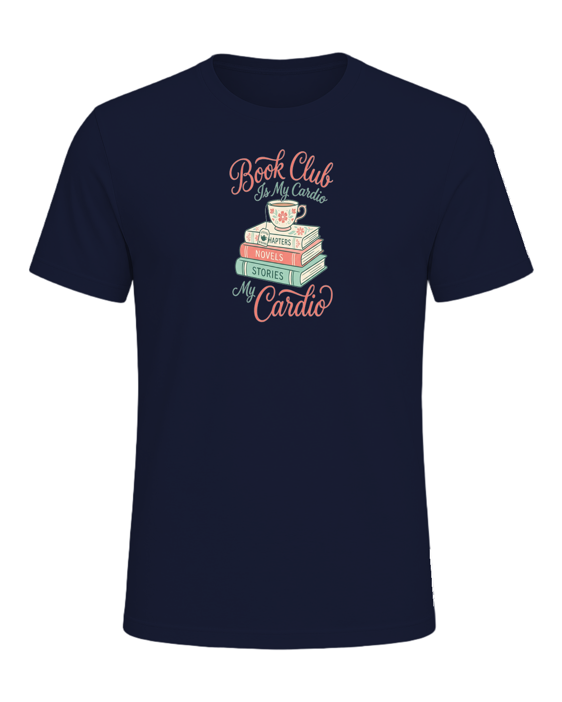 Book Club Is My Cardio — Navy