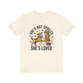 Spoiled Dog Mom T-Shirt — She's Not Spoiled, She's Loved — dog mom t-shirt design