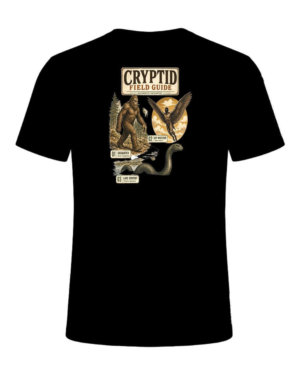 Cryptozoology Fan — Black
