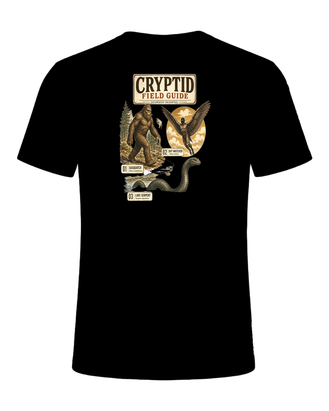 Cryptozoology Fan — Black