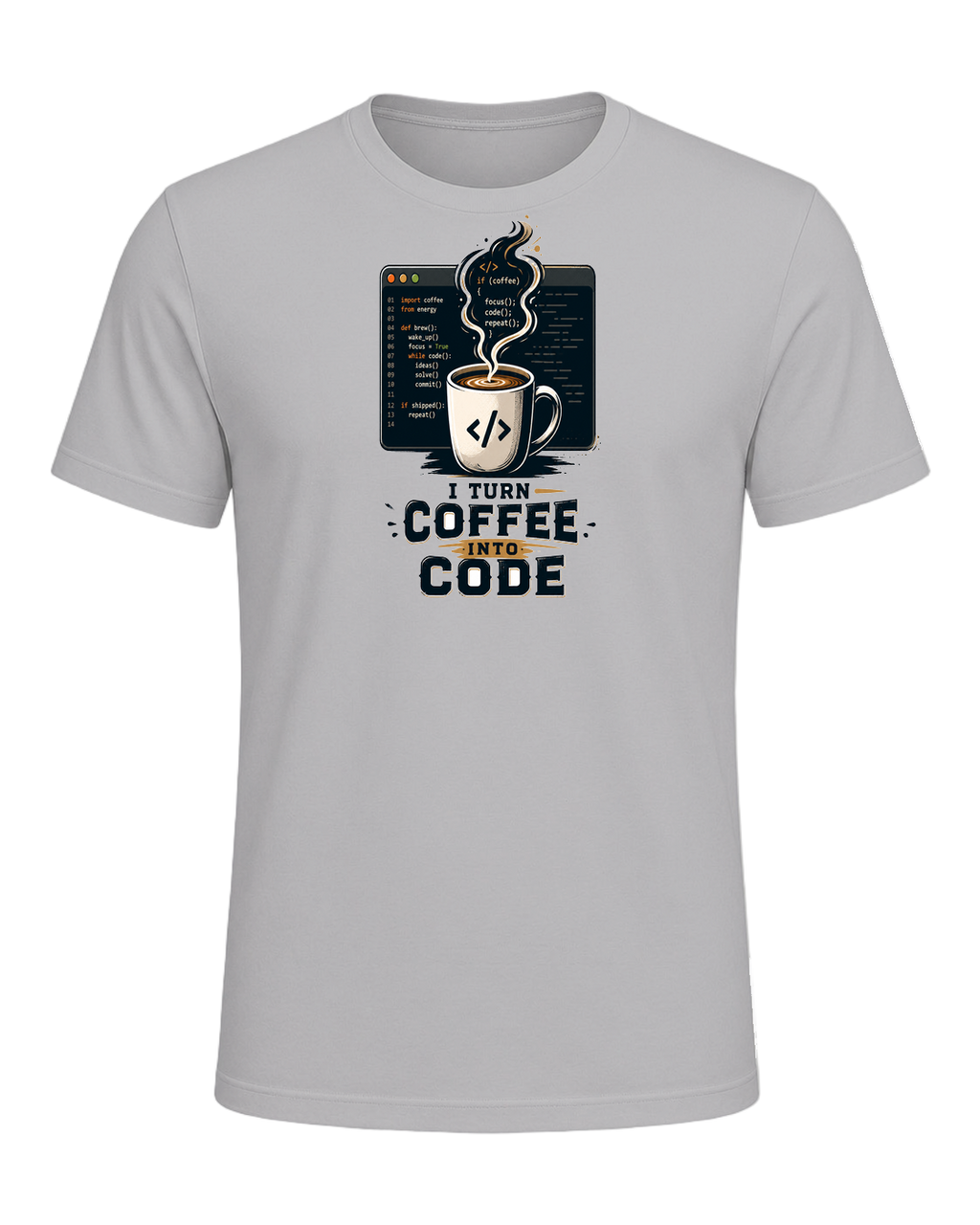 Coffee + Programmer — Athletic Heather