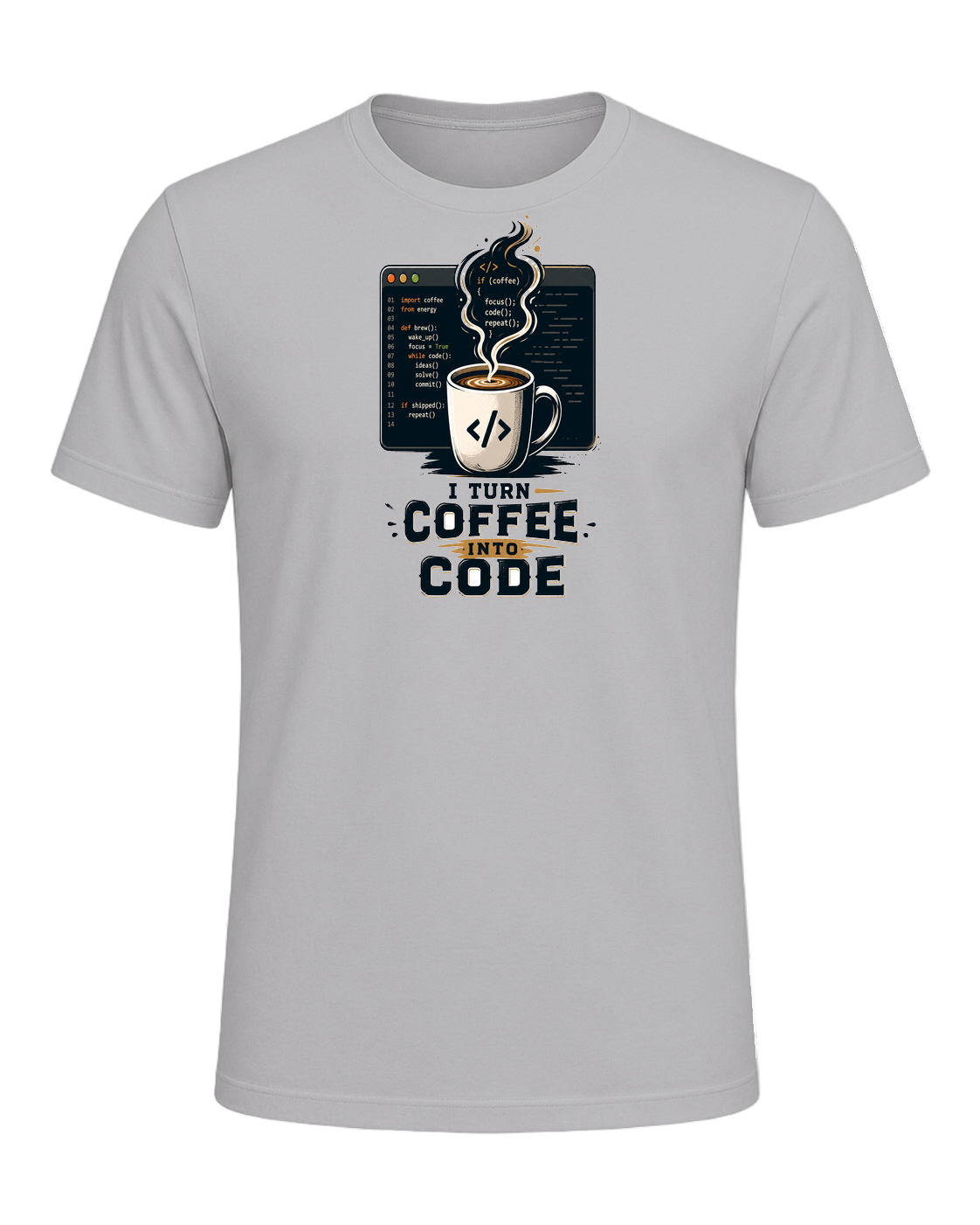 Coffee + Programmer — Athletic Heather