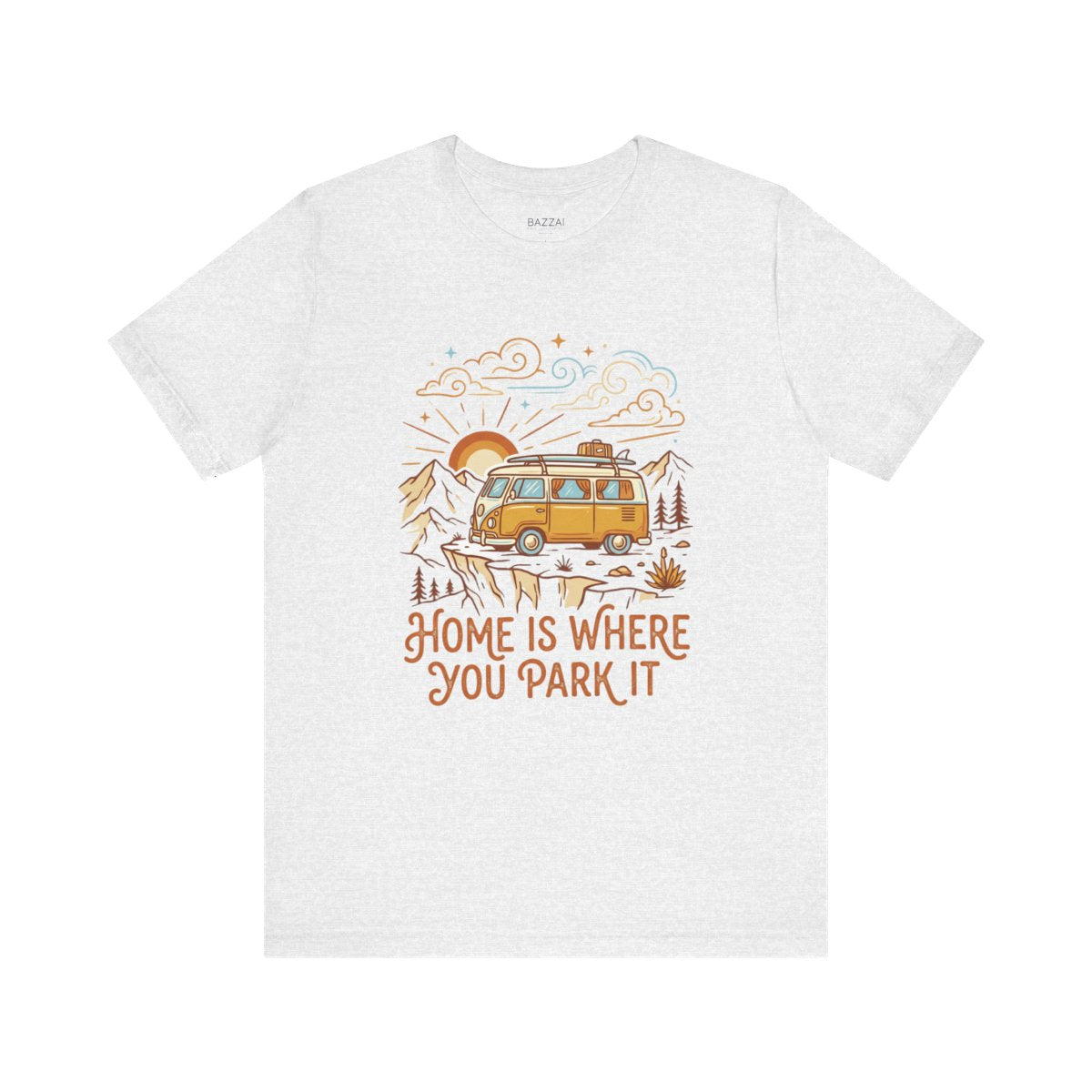 Van Life T-Shirt — Smaller House, Better View — trail t-shirt design
