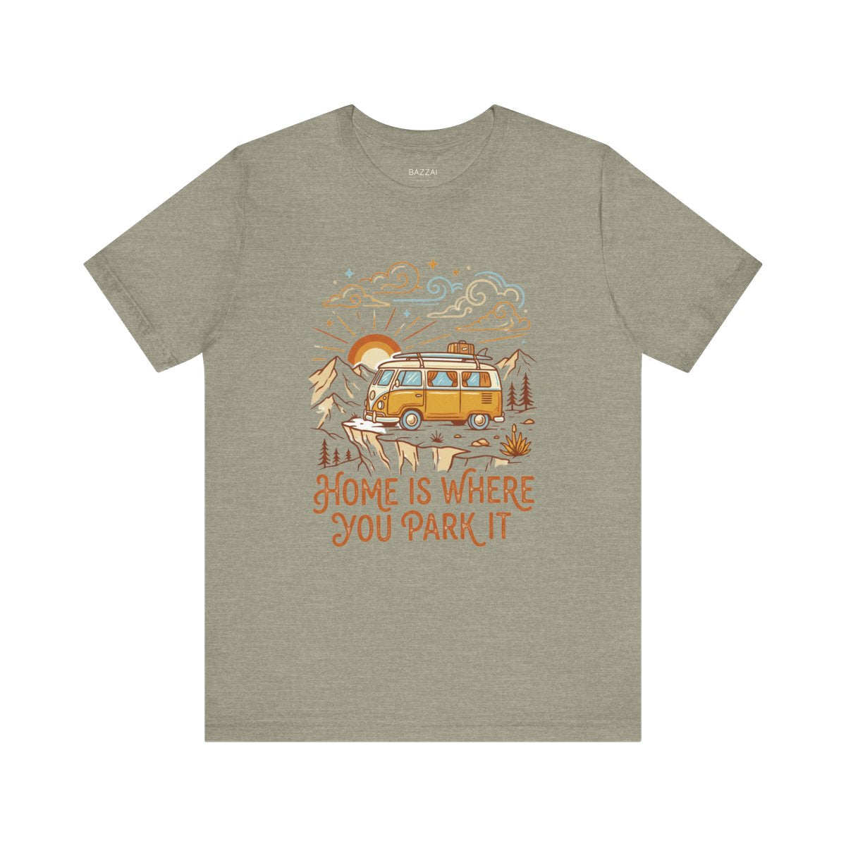 Van Life T-Shirt — Smaller House, Better View — trail t-shirt design