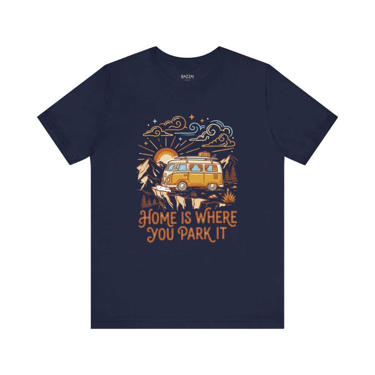 Van Life T-Shirt — Smaller House, Better View — trail t-shirt design